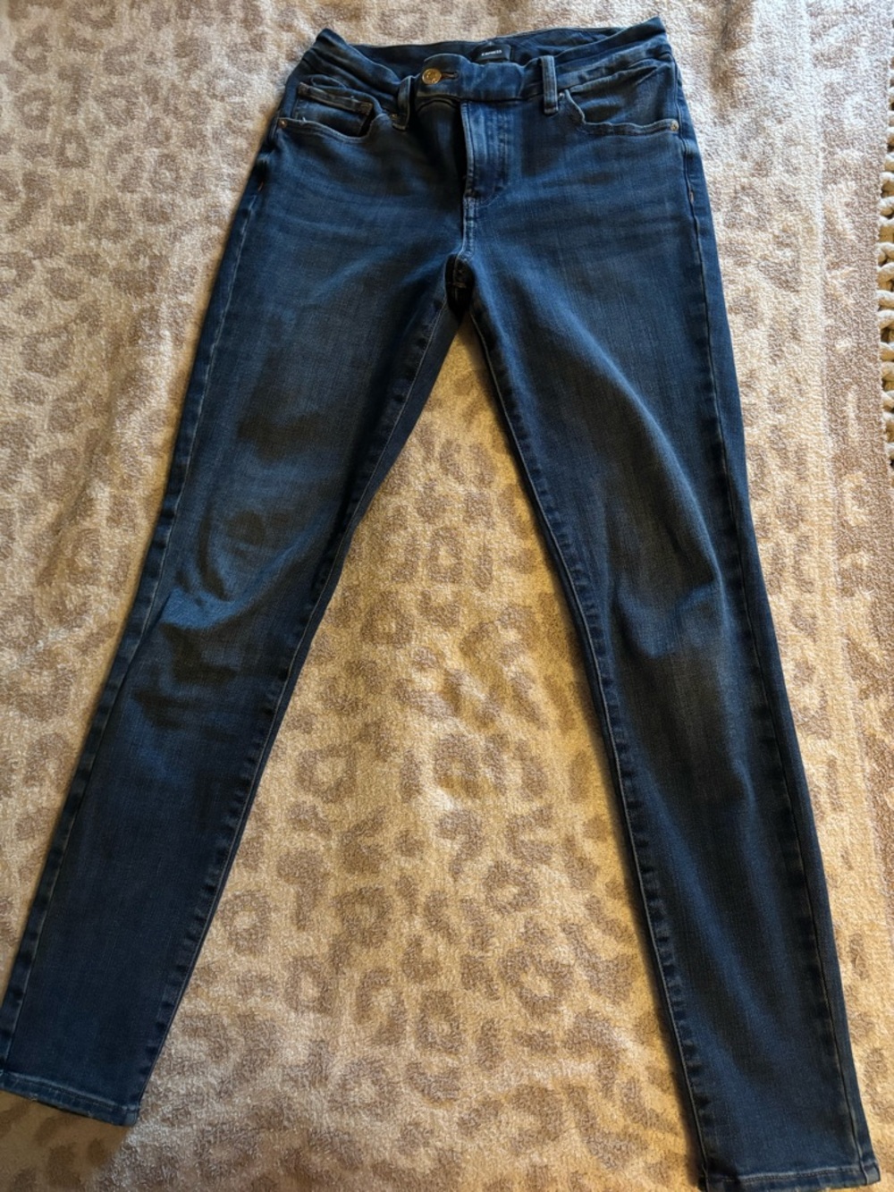 Dark Blue Express Women's Skinny Ankle Jeans